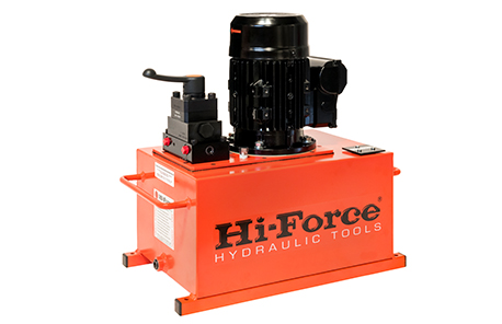 پمپ برقی (الکتریکی) هیدرولیکی تک فاز و سه فاز 700 بار دو سرعته مدل HEP2-Range ساخت هایفورس انگلستان